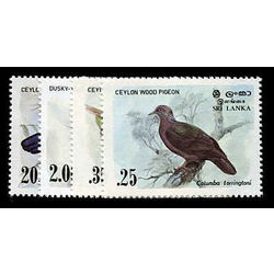 sri lanka stamp 691 694 birds 1983