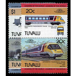 tuvalu stamp 239 323 mint trains inc 1984