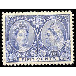 canada stamp 60 queen victoria diamond jubilee 50 1897 M VFNG 006