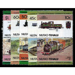 tuvalu niutao stamp 11 15 7 19 mint locomotives inc 1984