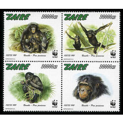 zaire stamp 1466 world wildlife fund 1997