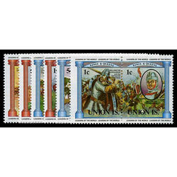 union island st vincent stamp 1 6 monarchy battle 1984