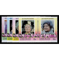 union island st vincent stamp 206 9 queen mother 1985