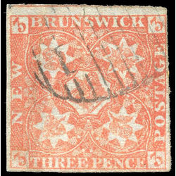 new brunswick stamp 1 pence issue 3d 1851 U VF 002