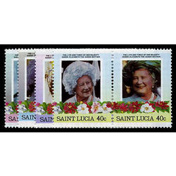 st lucia stamp 782 5 queen mother 1985