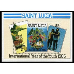 st lucia stamp 795 year of the youth 85 1985