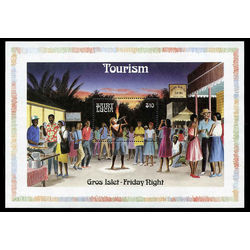 st lucia stamp 866 tourism 1986
