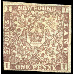 newfoundland stamp 15aii 1861 third pence issue 1d 1861