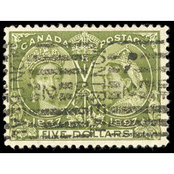 canada stamp 65 queen victoria diamond jubilee 5 1897 U F 010