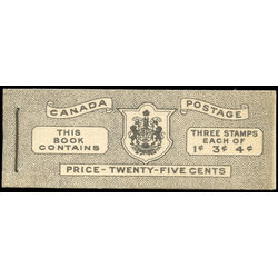 canada stamp complete booklets bk bk38a booklet king george vi 1943