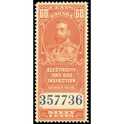 canada revenue stamp feg2 king george v 60 1930