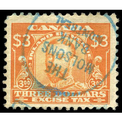 canada revenue stamp fx16 george v excise tax 3 1915