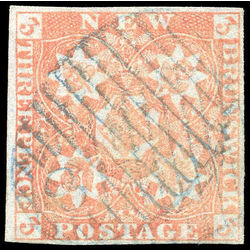 new brunswick stamp 1 pence issue 3d 1851 U VF 003