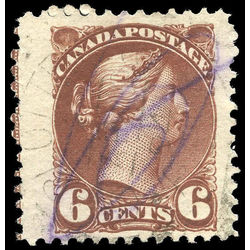 canada stamp 43a queen victoria 6 1891 U VF 001