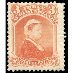 newfoundland stamp 33 queen victoria 3 1870 M FOG 007