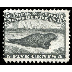 newfoundland stamp 26 harp seal 5 1866 M F 002