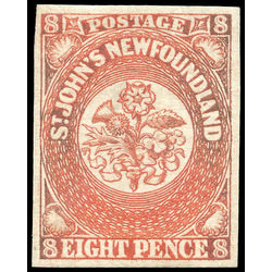 newfoundland stamp 8 1857 first pence issue 8d 1857 M VF 002