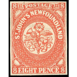 newfoundland stamp 8 1857 first pence issue 8d 1857 M VF 003