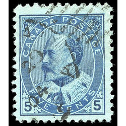 canada stamp 91v king edward vii 5 1903