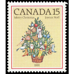 canada stamp 901i christmas tree 1881 15 1981