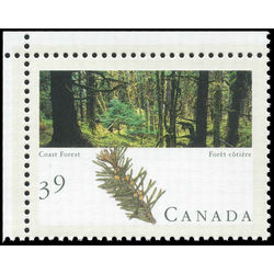 canada stamp 1285a coast forest 1990 m vfnh single