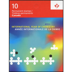 canada stamp bk booklets bk468 international year of chemistry 2011