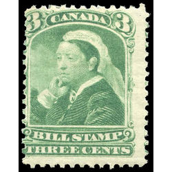 canada revenue stamp fb40 third bill issue 3 1868