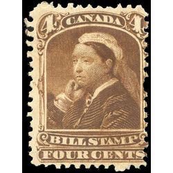 canada revenue stamp fb41 third bill issue 4 1868