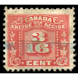 canada revenue stamp fx53 three leaf excise tax 3 16 1934