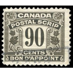 canada revenue stamp fps22 postal note scrip first issue 90 1932