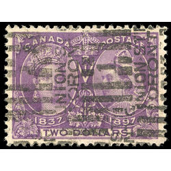 canada stamp 62 queen victoria diamond jubilee 2 1897 U VF 002