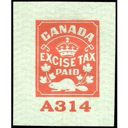 canada revenue stamp fch2 embossed cheque stamps 2 1915