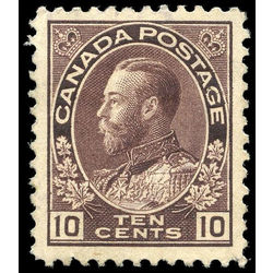 canada stamp 116 king george v 10 1912 M VF NG 002