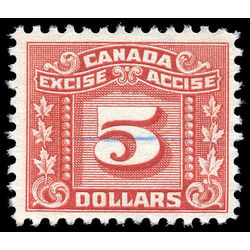 canada revenue stamp fx90 three leaf excise tax 5 1934