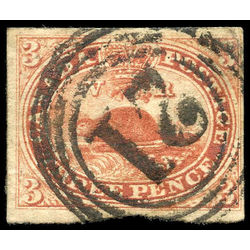 canada stamp 4v beaver 3d 1852 U F 002