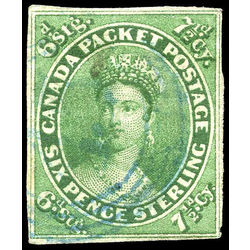 canada stamp 9a queen victoria 7 d 1857 U VF 004
