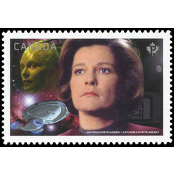 canada stamp 2989i captain janeway vs the borg queen 2017