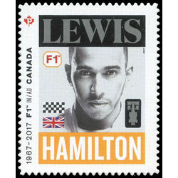 canada stamp 2992e lewis hamilton 1985 2017