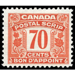 canada revenue stamp fps19 postal note scrip first issue 70 1932