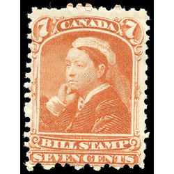 canada revenue stamp fb44 third bill issue 7 1868