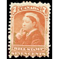canada revenue stamp fb44 third bill issue 7 1868