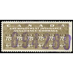 canada revenue stamp fu31 unemployment insurance stamps 72 1950