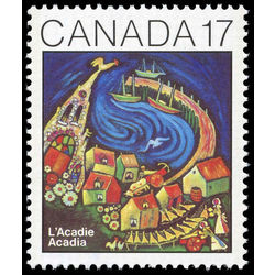 canada stamp 898i l acadie 17 1981