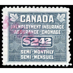 canada revenue stamp fu53 unemployment insurance stamps 2 42 1955
