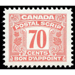 canada revenue stamp fps38 postal scrip second issue 70 1967