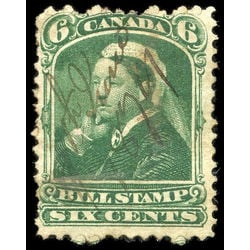 canada revenue stamp fb43d third bill issue 6 1868