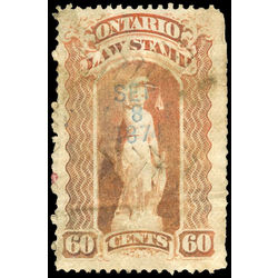 canada revenue stamp ol53 law stamps 60 1870