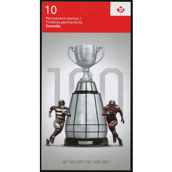 canada stamp bk booklets bk499 grey cup 2012