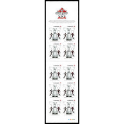 canada stamp bk booklets bk499 grey cup 2012