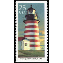 us stamp postage issues 2472 lighthouse west quoddy head me 25 1990